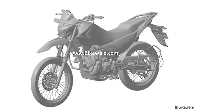 Hero Dual Sport Left Front Three Quarter