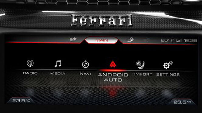 Ferrari Portofino Infotainment System