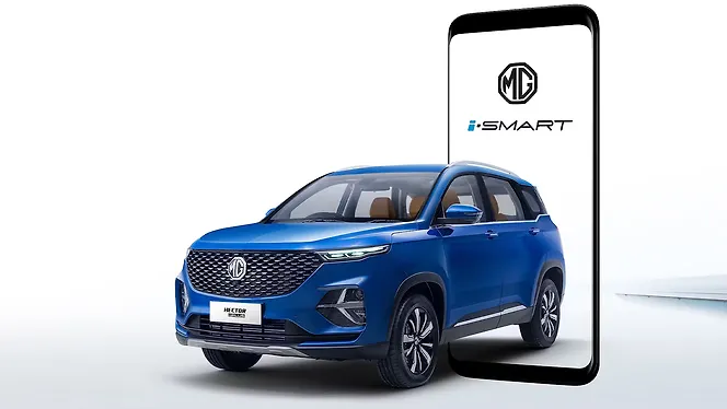 एमजी हेक्टर प्लस [2020-2023] लेफ्ट फ्रंट थ्री क्वार्टर