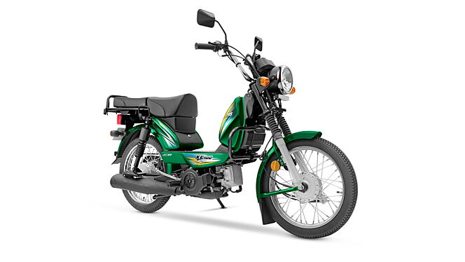 TVS XL 100 Heavy Duty Green Moped