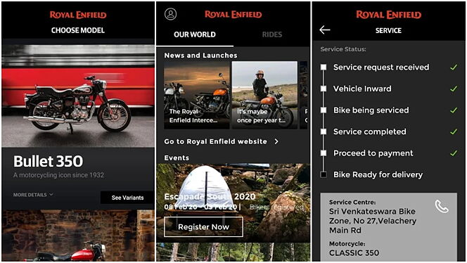 Royal Enfield app offers online bookings and more BikeWale