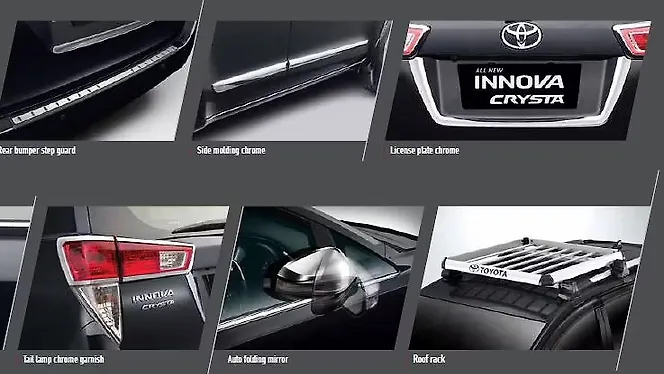 New Toyota Innova Crysta detailed accessories list CarWale