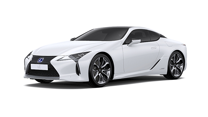 Lexus LC 500h White Nova Glass Flake Colour - CarWale