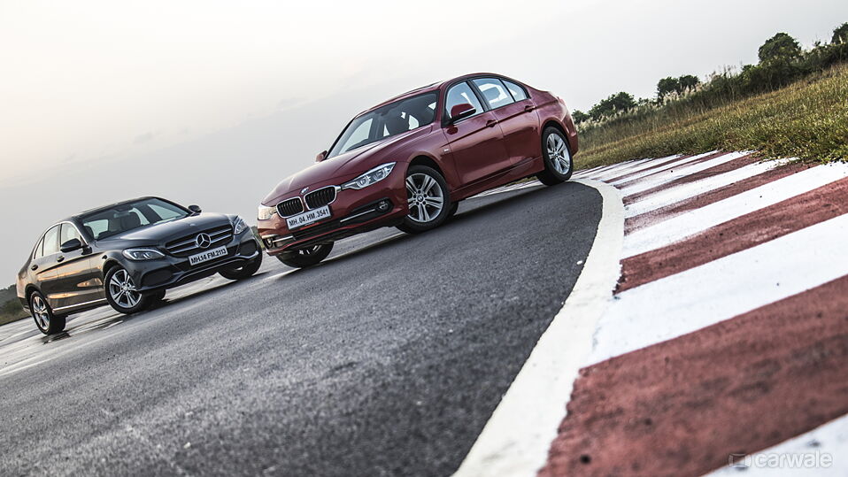 CarWale Track Day 2016 BMW 320d vs Mercedes-Benz C250d